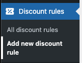 Menu Discount Rules