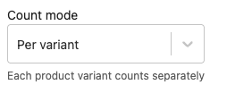 Discount settings