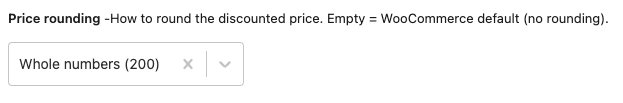 Price rounding