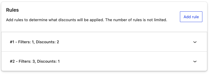 Rules section